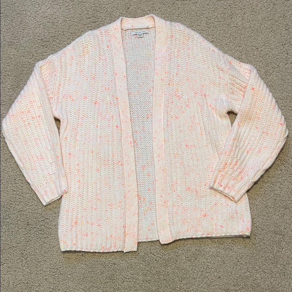American Eagle Outfitters Speckled Cream Cardigan